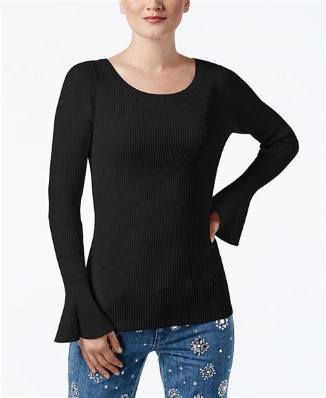 Michael Michael Kors Women’s Bell Sleeve Ribbed Sweater Size L